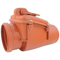 Cierre antirretorno Ø DN 110 con válvula antirretorno bloqueable (horizontal)